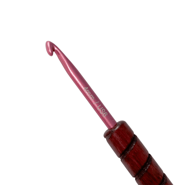 Гачок в'язальний з дерев'яною ручкою addi UNICORN PURPLEHEART 5,5 мм addipurpleheart5,5 фото
