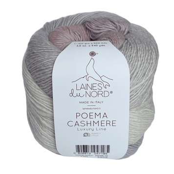POEMA CASHMERE Laines du Nord пряжа 100% шерсть мериноса екстрафайн, 20% кашемир 100г/500м 100 pc100 фото