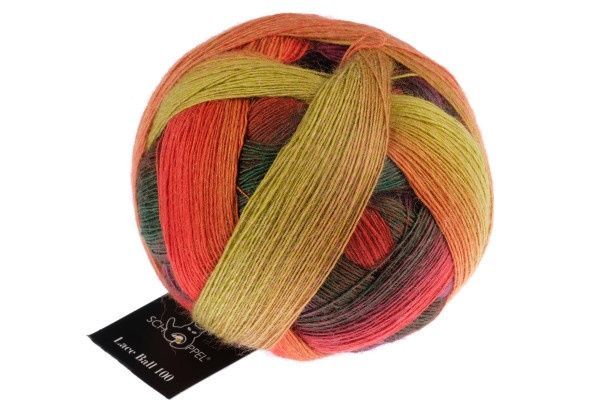 LACE BALL 100 Schoppel пряжа 100% шерсть мериноса 100г/800м градиент 2479 2479lb100 фото