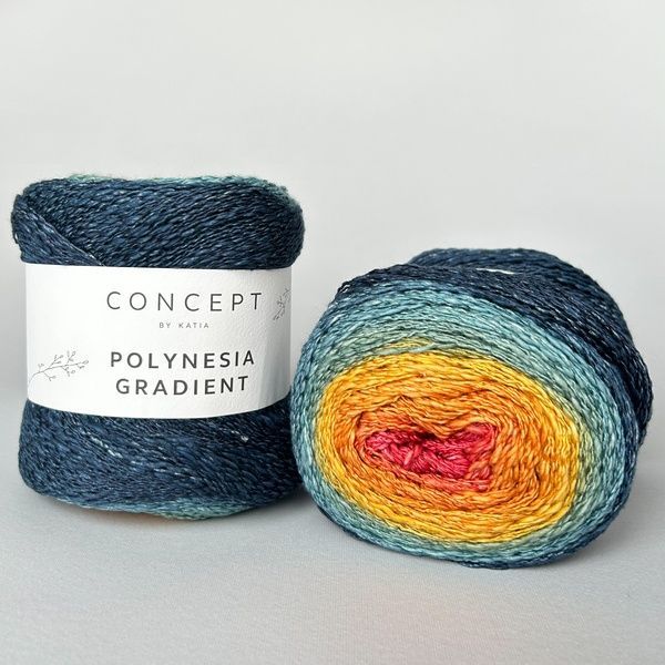Polynesia Color Katia POLYNESIA GRADIENT / Катя ПОЛІНЕЗІЯ ГРАДІЄНТ купити пряжу в ...