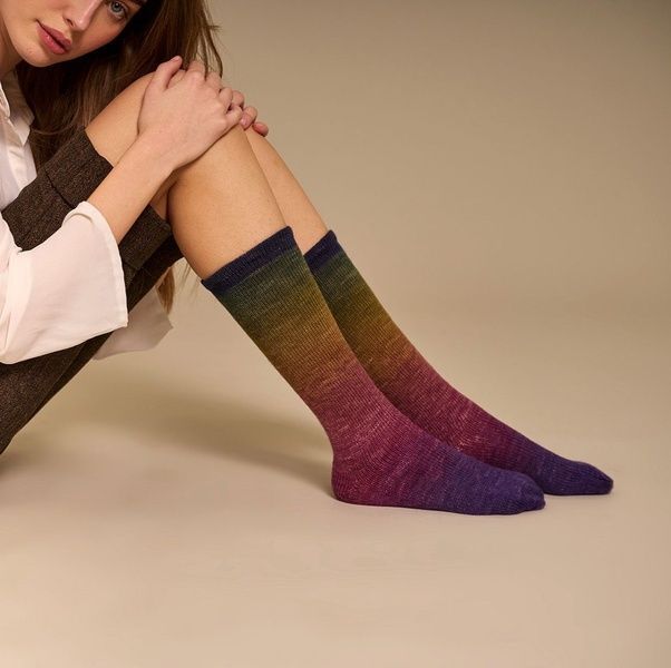 HARMONIOUS SOCKS Laines du Nord пряжа носочная 75% шерсть, 25% нейлон 100г/420м градиент 3 3hs фото