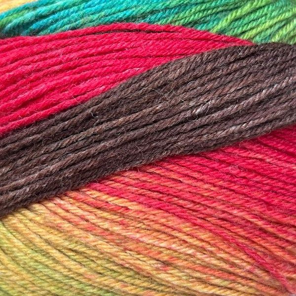 DEGRADE Symmetric Socks & More Katia Concept пряжа шкарпеткова 75% вовна, 25% поліамід 100г/400м градієнт 85 85d фото