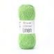 LINEN INTENCE YarnArt пряжа вискоза 55%, лен 45% 50г/175м 4125 салатовый 4125li фото