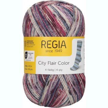 CITY FLAIR Regia 4-ply пряжа носочная 75% шерсть, 25% полиамид 100г/420м 3099 3099cf фото