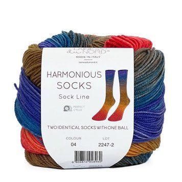 HARMONIOUS SOCKS Laines du Nord пряжа шкарпеткова 75% вовна, 25% нейлон 100г/420м градієнт 4 4hs фото