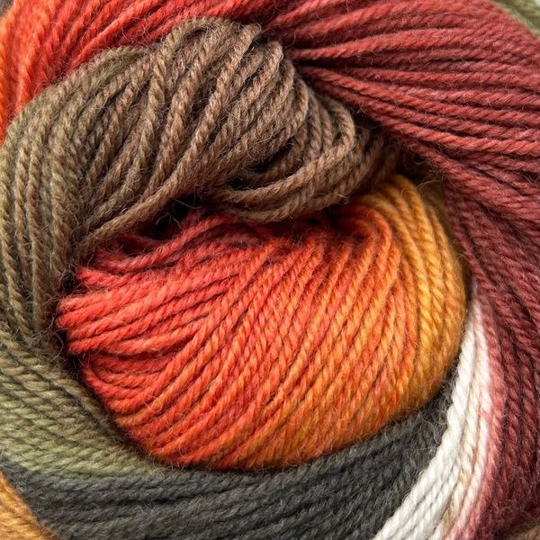 HARMONIOUS SOCKS Laines du Nord пряжа носочная 75% шерсть, 25% нейлон 100г/420м градиент 5 5hs фото