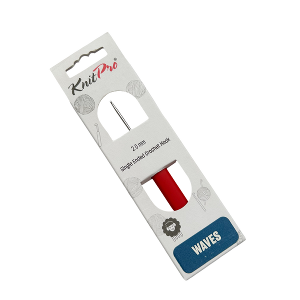 Крючок вязальній с прореризенной ручкой WAVES KnitPro 4 мм 4wkp фото