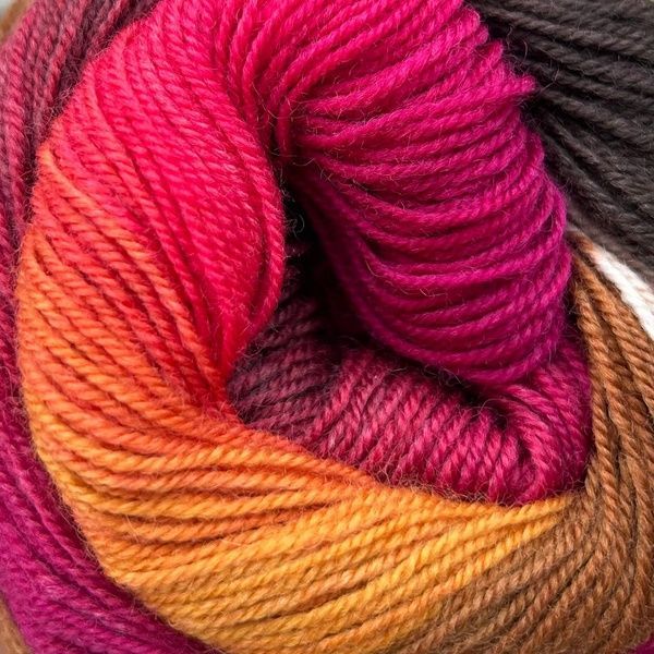 HARMONIOUS SOCKS Laines du Nord пряжа шкарпеткова 75% вовна, 25% нейлон 100г/420м градієнт 8 8hs фото