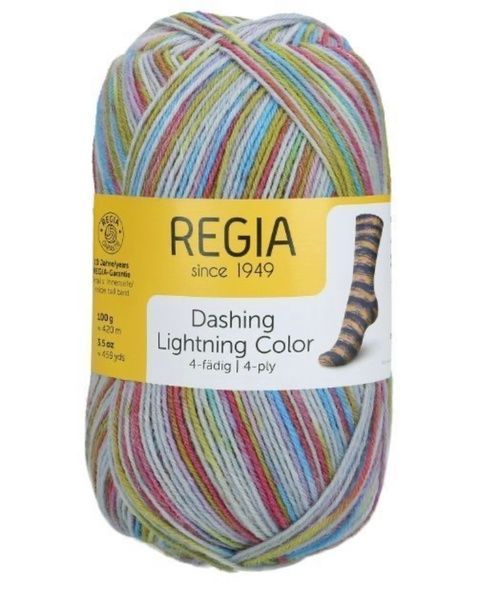 DASHING LIGHTNING Regia 4-ply пряжа шкарпеткова 75% вовна, 25% поліамід 100г/420м 2351 2351rdl фото