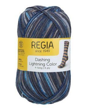 DASHING LIGHTNING Regia 4-ply пряжа шкарпеткова 75% вовна, 25% поліамід 100г/420м 2352 2352rdl фото