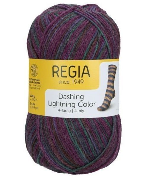 DASHING LIGHTNING Regia 4-ply пряжа шкарпеткова 75% вовна, 25% поліамід 100г/420м 2354 2354rdl фото