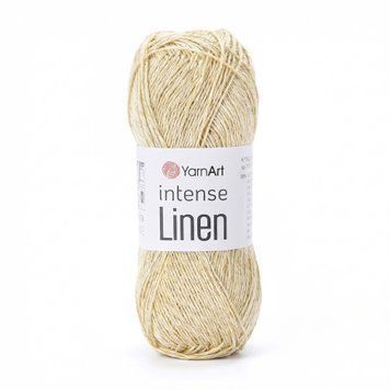 LINEN INTENCE YarnArt пряжа вискоза 55%, лен 45% 50г/175м 4102 сливочный 4102li фото