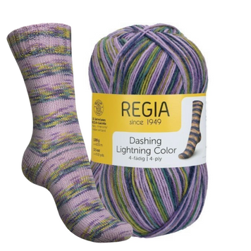 DASHING LIGHTNING Regia 4-ply пряжа шкарпеткова 75% вовна, 25% поліамід 100г/420м 2357 2357rdl фото
