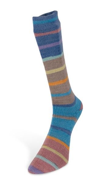INDULGENCE SOCKS Laines du Nord пряжа шкарпеткова 75% вовна, 25% нейлон 100г/420м смужки 4 4is фото
