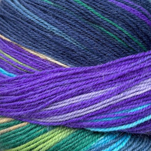 INDULGENCE SOCKS Laines du Nord пряжа шкарпеткова 75% вовна, 25% нейлон 100г/420м смужки 6 6is фото