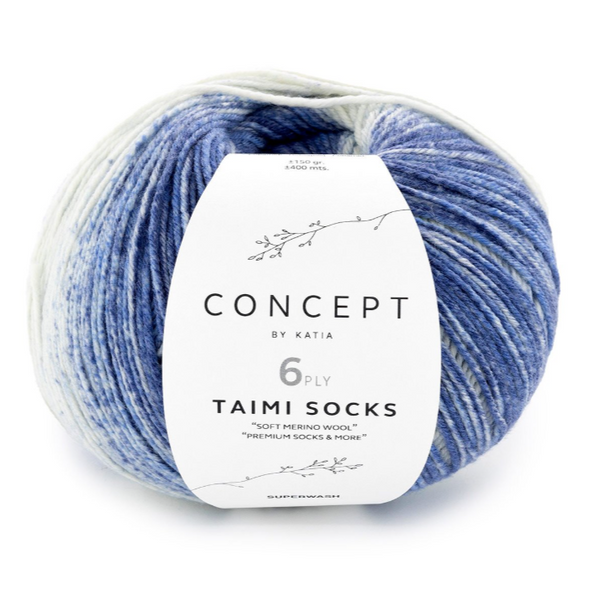TAIMI&nbsp;Premium&nbsp;Socks & More Katia Concept пряжа носочная 75% шерсть, 25% полиамид 150г/400м 102 102t фото