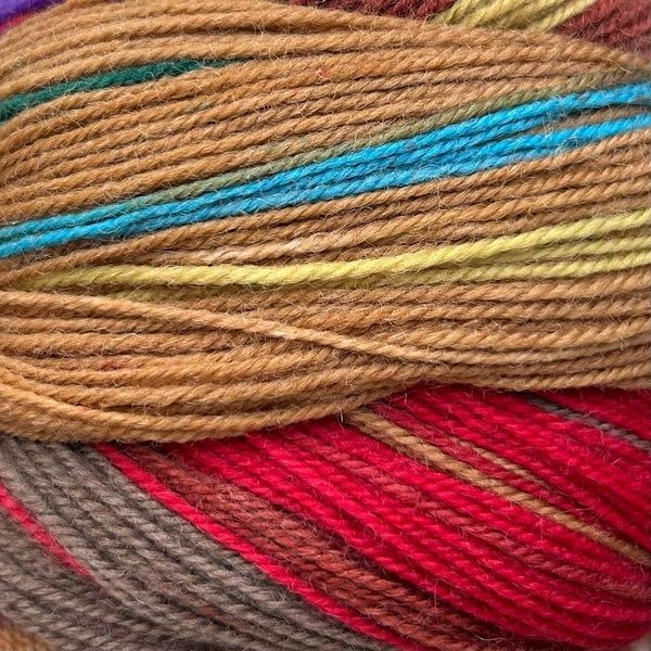 INDULGENCE SOCKS Laines du Nord пряжа шкарпеткова 75% вовна, 25% нейлон 100г/420м смужки 7 7is фото