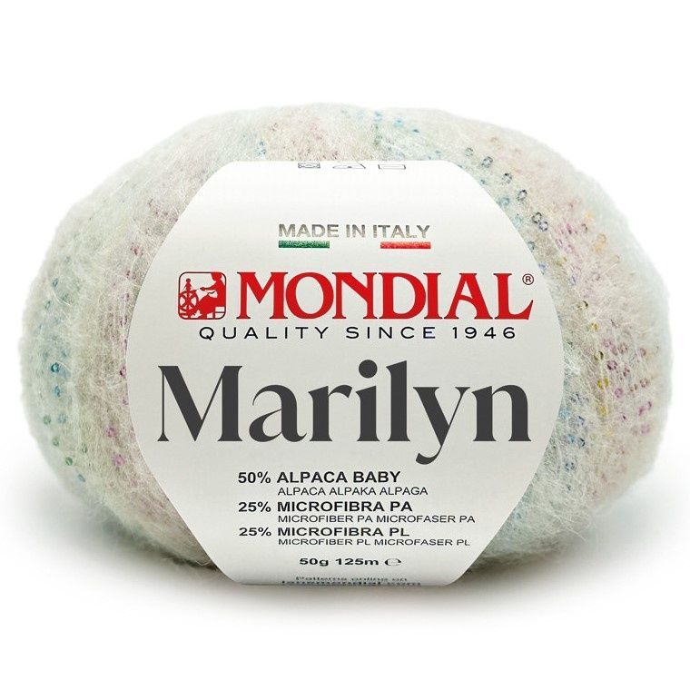 Mondial MARILYN / Мондіаль МЕРІЛІН купити пряжу альпака з паєтками