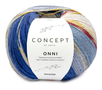 ONNI&nbsp;Premium&nbsp;Socks & More Katia Concept пряжа шкарпеткова 65% вовна, 25% поліамід, 10% альпака 100г/400м 401 401о фото