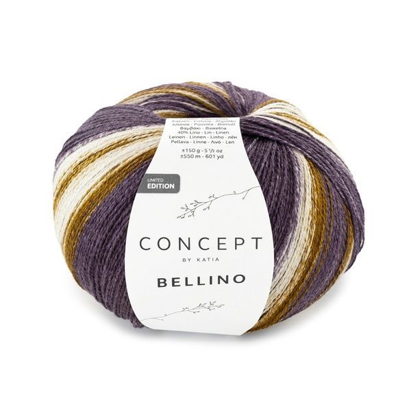 BELLINO CONCEPT by Katia пряжа 60% бавовна, 40% льон 150г/550м 200 200bl фото