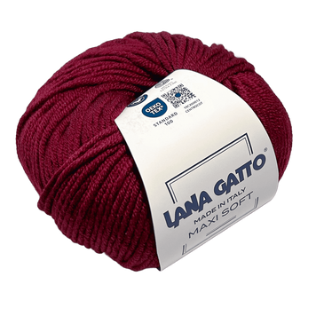MAXI SOFT Lana Gatto пряжа 100% вовна мериноса екстрафайн 50г/90м 10105 10105ms фото