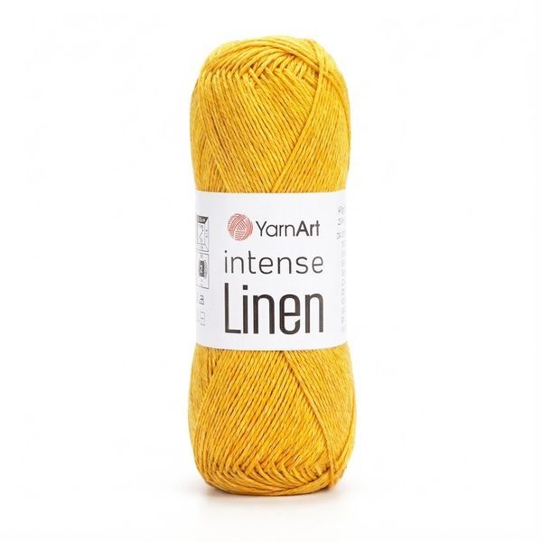 LINEN INTENCE YarnArt пряжа вискоза 55%, лен 45% 50г/175м 4117 желтый 4117li фото
