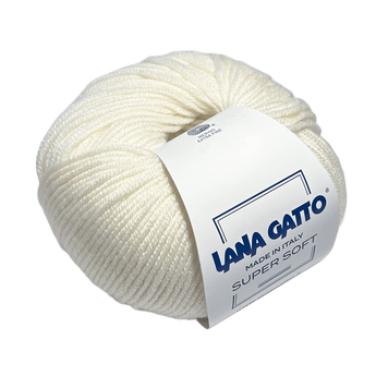 SUPER SOFT Lana Gatto пряжа 100% шерсть мериноса екстрафайн 50г/125м 10001 10001ss фото
